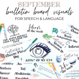 September Bulletin Board Visuals for Speech & Language