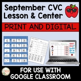 September CVC Lesson and Center Paper and Digital | Multi-