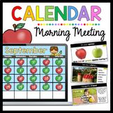 September Calendar | Digital Morning Meeting | Kindergarte