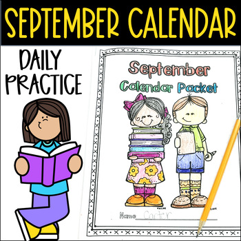 Preview of September Calendar Journal Daily Review and Math Practice