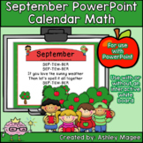September Calendar Math - in PowerPoint - use with or with