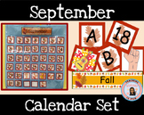 September Fall Calendar Numbers Back to School Classroom Decor
