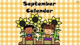 September Calendar for Cleartouch Panel (Kindergarten) 2023