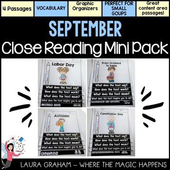 Preview of September Close Reading