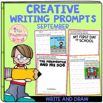 September Creative Writing Prompts | Write and Draw | Print & Digital