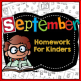 Homework:  Kindergarten September Packet (New Distance Lea