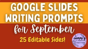 Preview of September Daily Holidays & Writing Prompt Slide with timer!