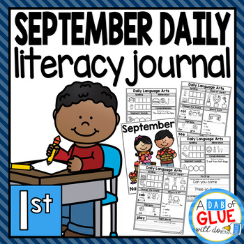 September Daily Literacy Review Journal for First Grade | TPT