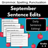 September Daily Sentence Edits { Editing, Proofreading, Writing }