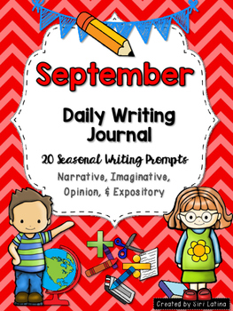 September Daily Writing Journal by Siri Latina | TPT