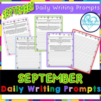 Preview of September Daily Writing Prompts