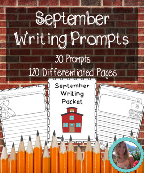 September Writing Prompts on Themed Paper {120+ Differentiated Pages!}