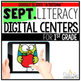 September Digital Literacy Centers for 1st Grade Distance 