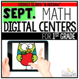 September Digital Math Centers for 1st Grade Distance Learning