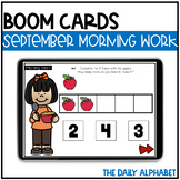 September Digital Morning Work | Kindergarten Boom Cards™ 