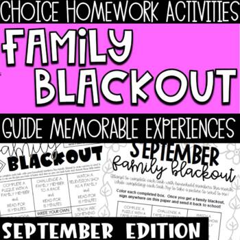 primary homework blackout