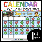 September First Grade Calendar morning meeting Digital Goo