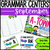 September Grammar Games and Activities - 3rd-5th Grade
