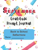 September Gratitude Prompt Journal