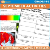 September Independent Work Packet - Fall Early or Fast Fin