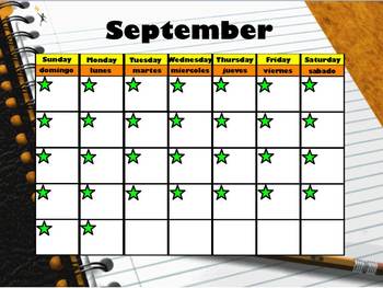 Preview of September Interactive Calendar