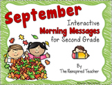 September Interactive Morning Messages for 2nd Grade