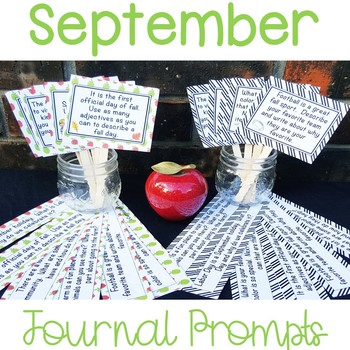 Preview of September Journal Writing Prompts