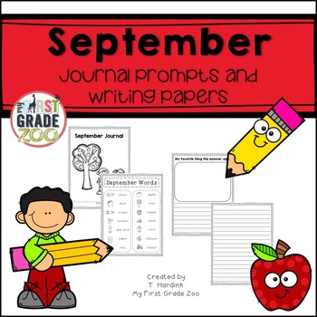 September Journals - Prompts and Writing Papers | TpT
