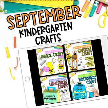 Preview of September Kindergarten Crafts