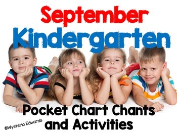 Preview of September Kindergarten Pocket Chart Chants and Activities