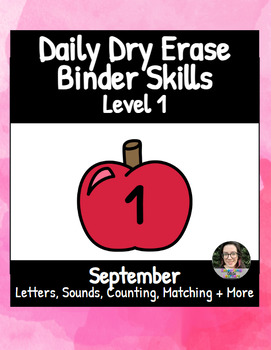 Preview of September LEVEL 1 - Dry Erase Binder - Special Education, Morning Work & Centers