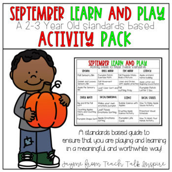 September Toddler Activities - Teach Talk Inspire