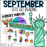 September Lets Get Reading 2nd Grade NO PREP Printable Rea
