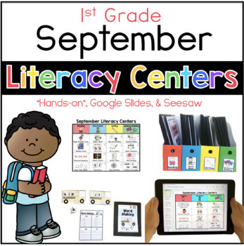 Preview of September Literacy Center 1st Grade