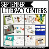 September Literacy Centers for Kindergarten