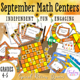 September Math Centers 4th & 5th Grade