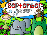 September Math Centers First Grade