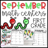 September Math Centers First Grade