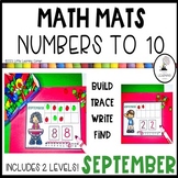 September Math Mats Numbers to 10 |  Fall Counting Center 