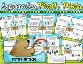 September Math Mats {first grade}