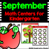 September Math Centers for Kindergarten  (Apple Theme)