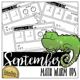 September Math Warm Ups - Differentiated for 2 levels!