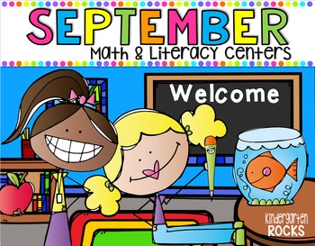 Preview of September Math and Literacy Centers {CCSS}