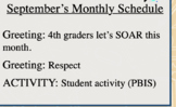 September Monthly Slide PPT