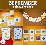 September Fall Activities Montessori Monthly Pack | Autumn