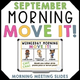 September Morning Meeting Activities Google Slides