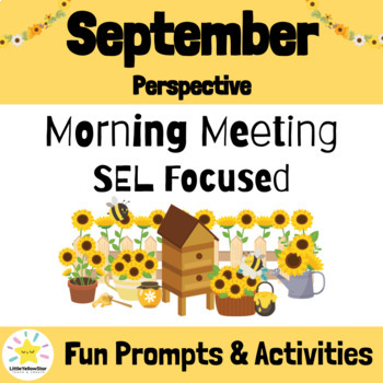 Preview of September Morning Meeting Slides + Workbook Social Emotional Learning Activities
