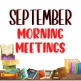 September Morning Meetings - Digital Resource