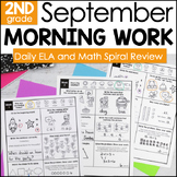 September Morning Work 2nd Grade ELA and Math