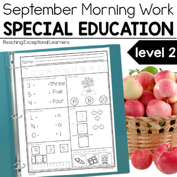 Preview of September Morning Work Special Education